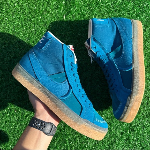 Nike Sb Zoom Blazer Mid Premium Green Abyss - Picture 2 of 12